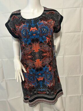 Forever 21 Contemporary NWT Printed Shift Dress Size M Multicolor Boho